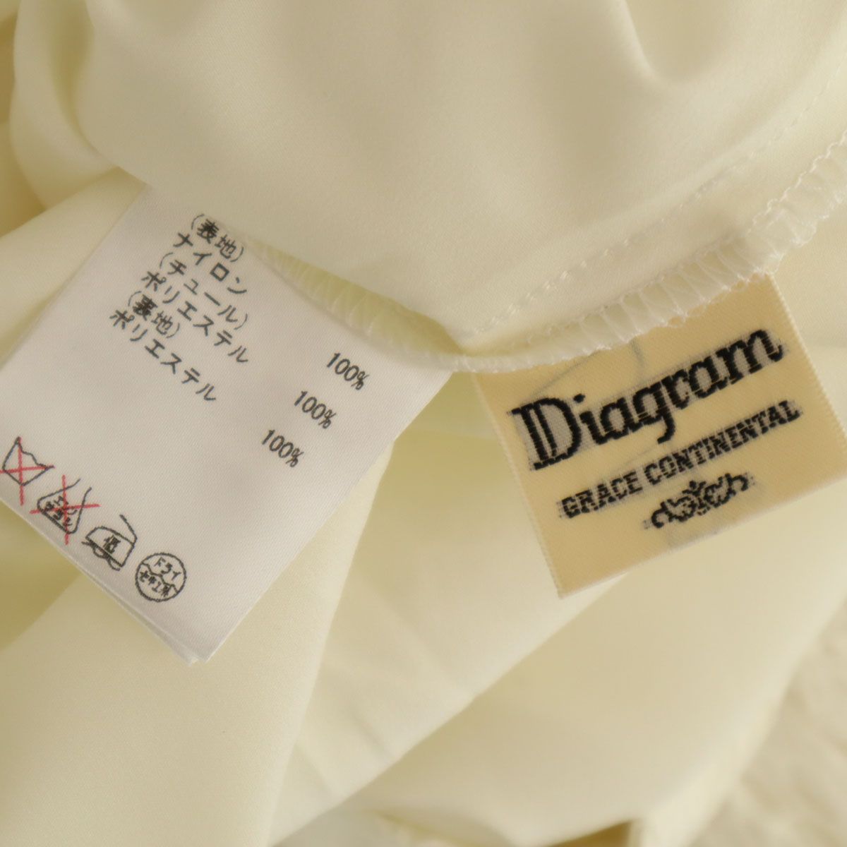 未使用 Diagram ダイアグラム ロング丈 レース チュール
