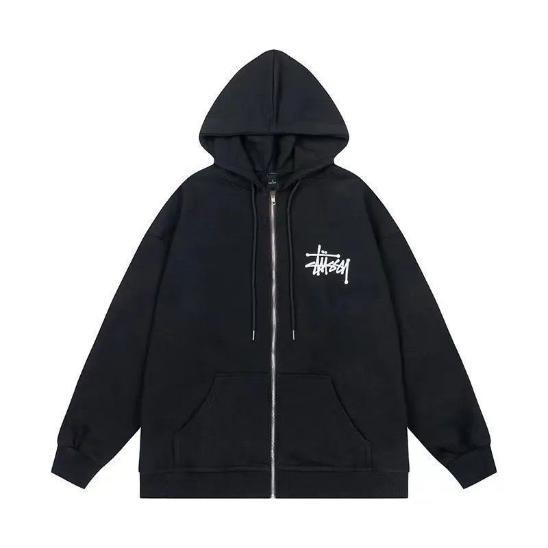 【新品未使用】STUSSY ステューシー ベーシック ジップパーカー BASIC STUSSY ブラック 男女兼用