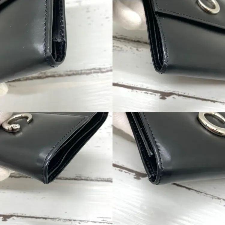 外観美品❣️Cartier カルティエ パンテール三つ折り財布ウォレットブラック 外観美品❣️Cartier カルティエ パンテール三つ折り財布