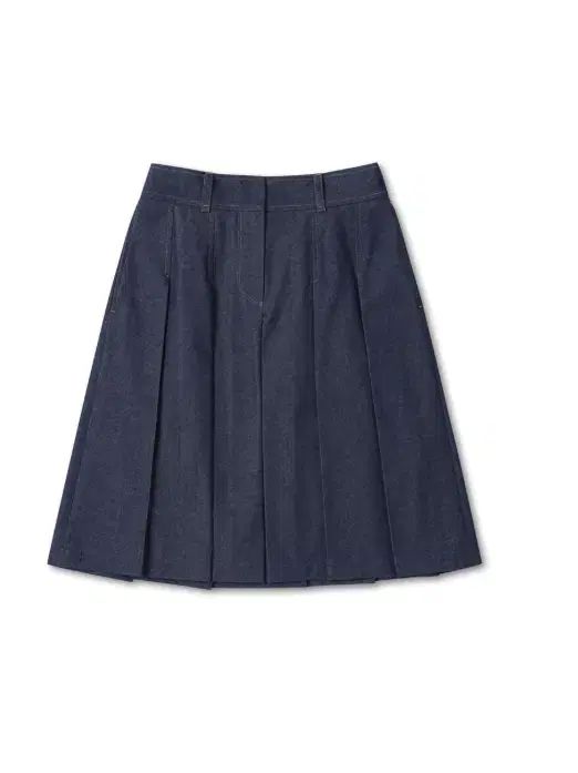 ラッキーマルシェ LUCKY CHOUETTE ラッキーシュエトゥ プリーツ デニム スカート m 24ss
