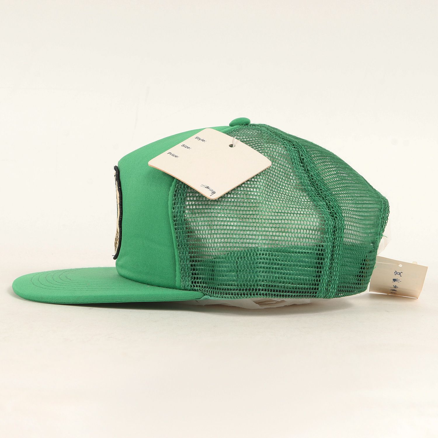 新品 STUSSY ステューシー キャップ 00s ワッペンロゴ メッシュ