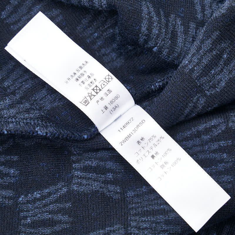 ディオール ロゴ ワンピース フーディー サイズ 13 ブルー コットン ポリエステル ベロア レディース Dior 1-0231122