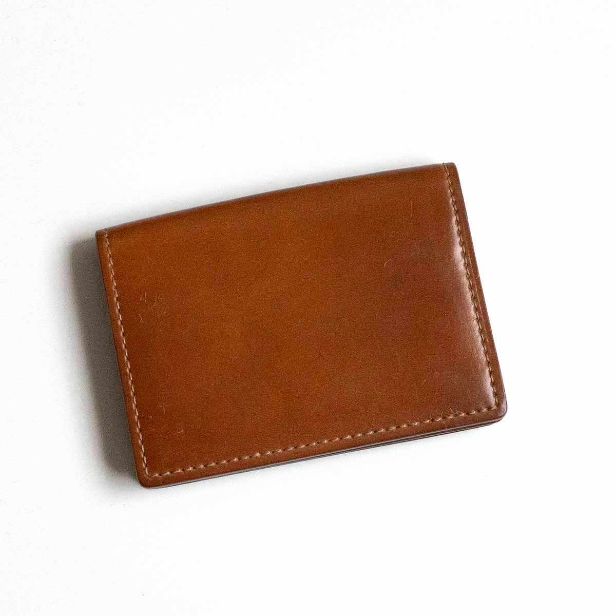 品 GANZO SHELL CORDOVAN 2 シェルコードバン2 名刺入れ レザー ガンゾ 25050501