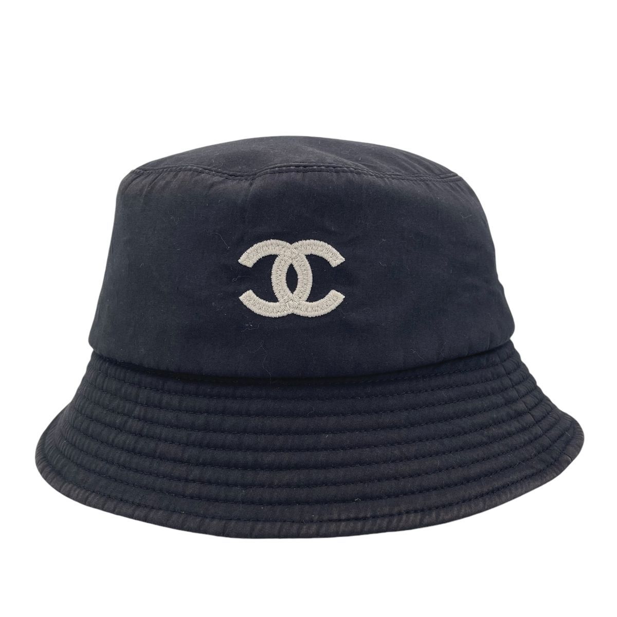 中古】 CHANEL シャネル ココマーク バケットハット ロゴ
