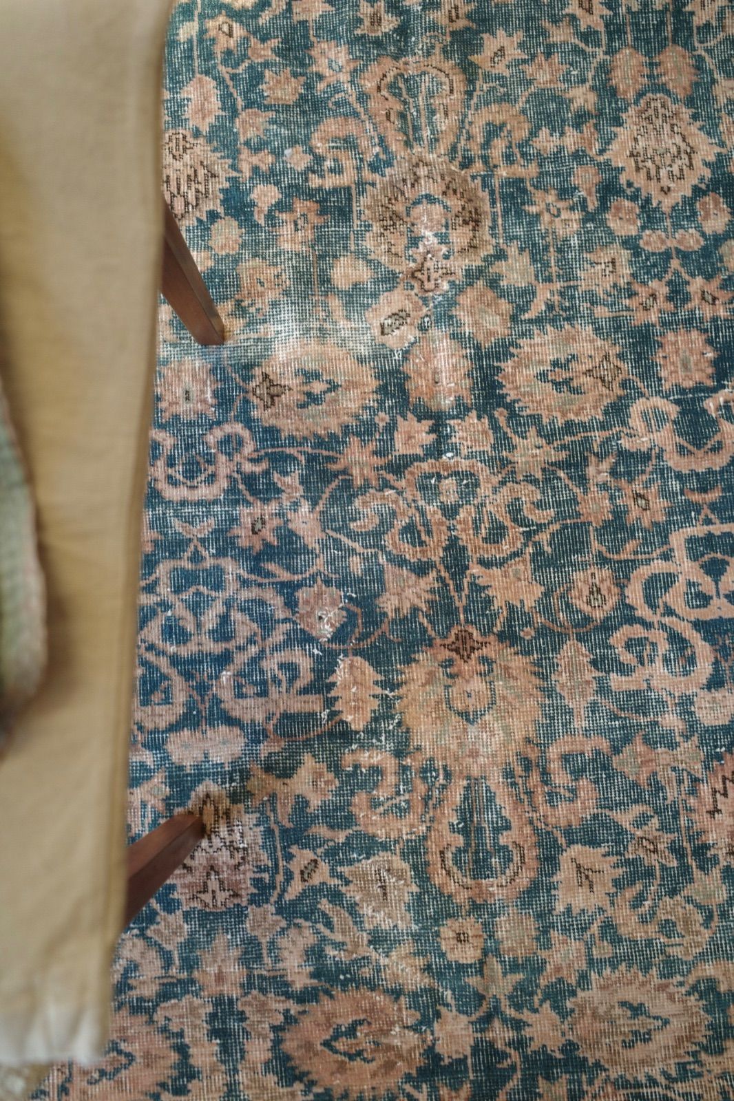 パッチワーク57×97 ピンク グレーブルー フローラル トルコ