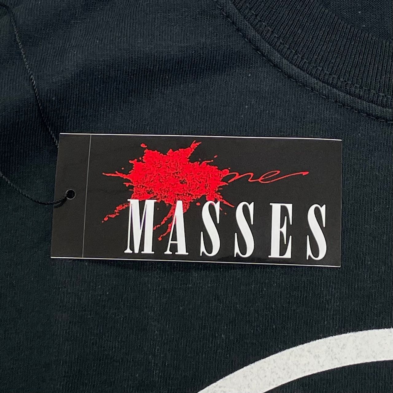 定価9900円 新品 MASSES T-SHIRT L/S #5 ロゴプリント カットソー 長袖 クルーネック Tシャツ マシス ブラック M -  メルカリShops