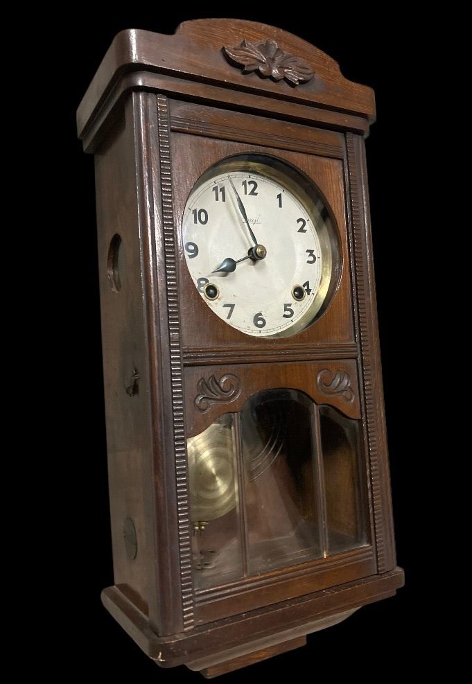 明治時代 昭和レトロ セイコー 精工舎 SEIKO 掛け時計 ゼンマイ式 柱時計 振り子時計 ボンボン時計 Made in japan 時代物 年代物 レトロ アンティーク 古美術 骨董 動作未 現状品N25J 出西 26