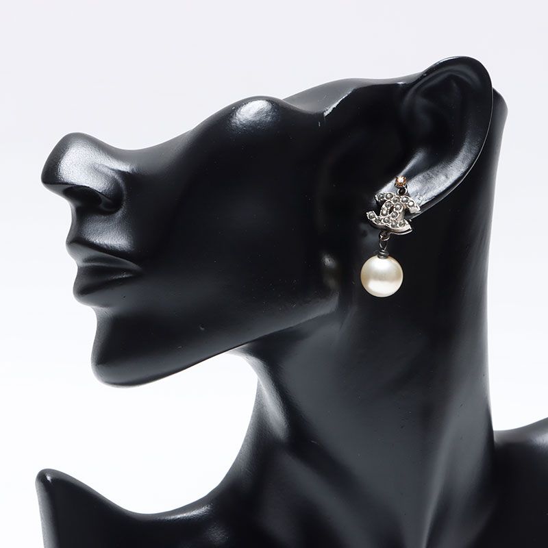 CHANEL シャネル ピアス 05P 2005 ココマーク パール ドロップ - メルカリ 