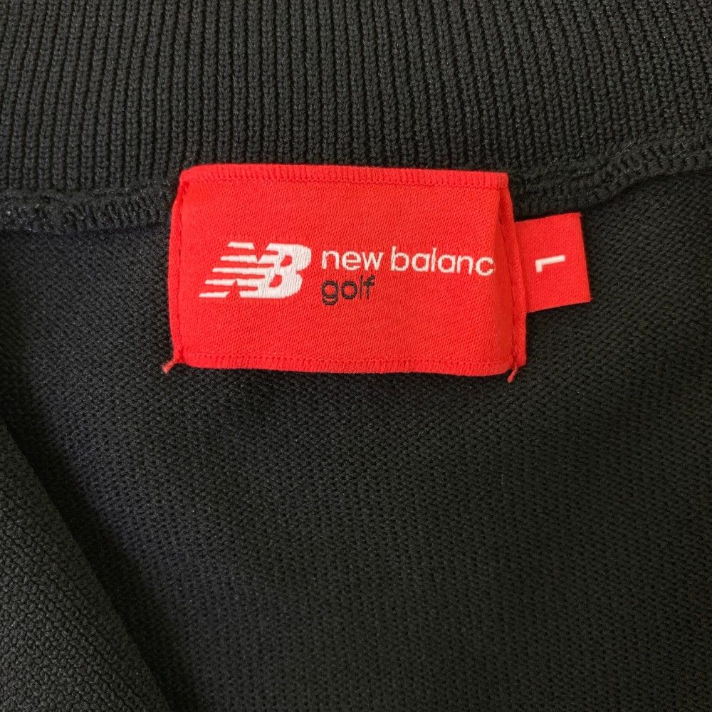 サイズ：1 NEW BALANCE GOLF ニューバランス 2024年モデル ハーフジップ ノースリーブニットセーター  ブラック系 [240101442588] ゴルフウェア レディース ストスト サイズ：1 NEW BALANCE GOLF ニューバランス 2024年モデル