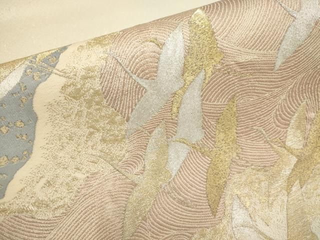 a666 正絹 明綴れ　刺繍　鶴　お太鼓柄袋帯 金糸 着物 a666 正絹 明綴れ 刺繍 鶴 お太鼓柄袋帯 金糸 着物 - メルカリ