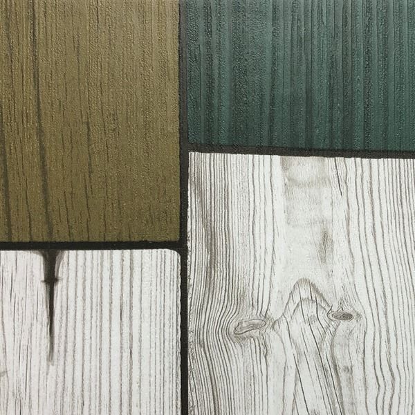 超厚手 6畳天井用 premium ウォールデコシート 壁紙シートW-WA319木目カントリー風レトロブラウン 36枚組