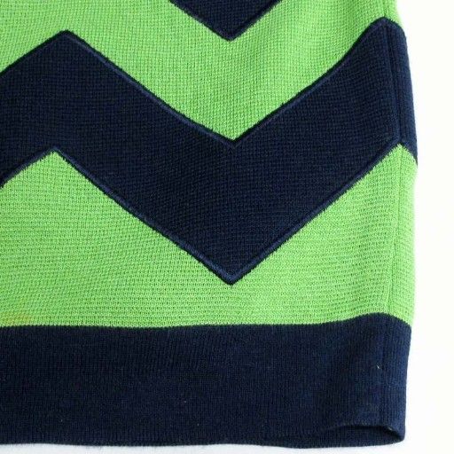 YVES SAINT LAURENTイヴ・サンローランネイビー系ニットワンピース