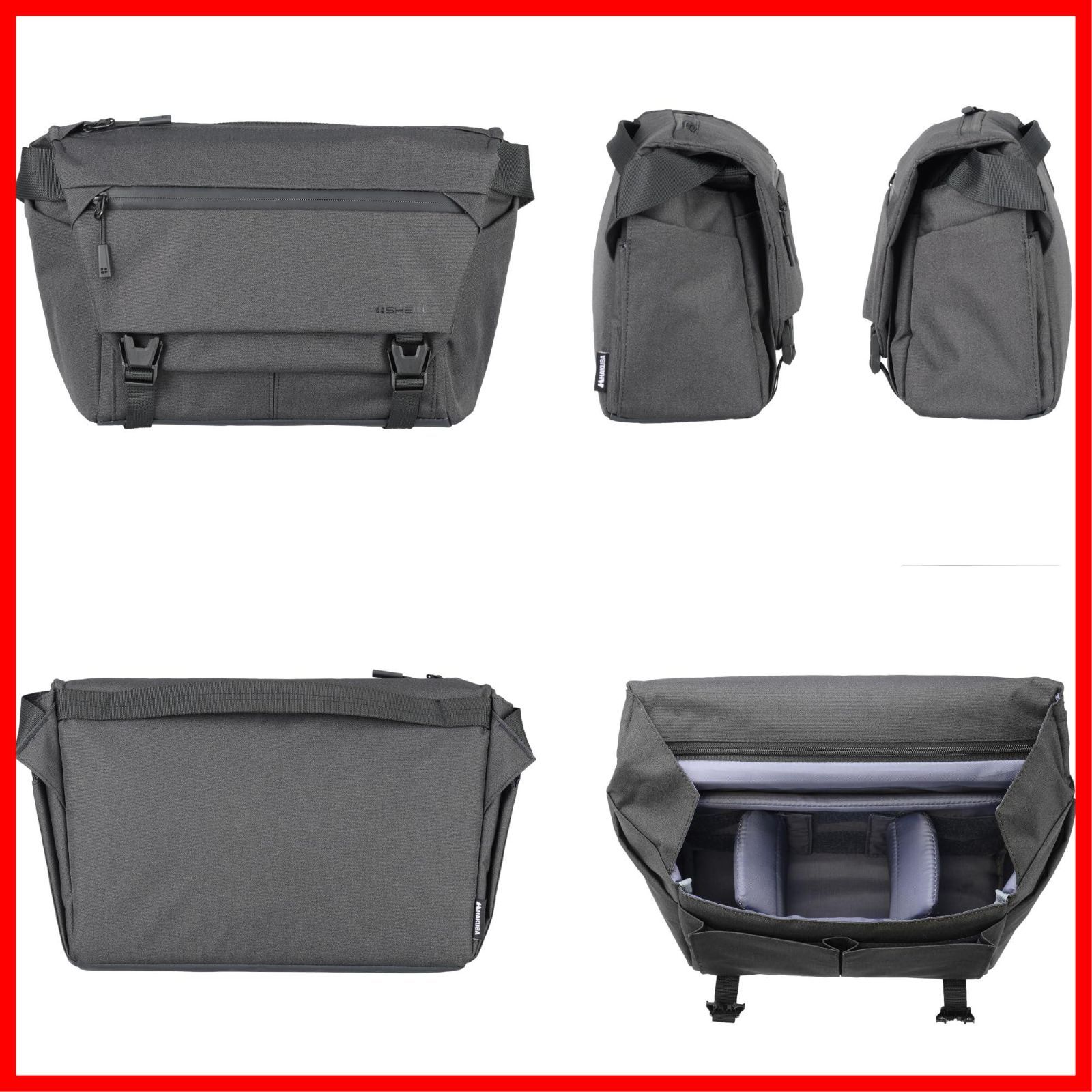 ブラック AZ ショルダーバッグ G05 カメラショルダー シティメッセンジャー5 トップアクセス プラスシェル 普段使い カメラバッグ AMZSP-CT05MS5BK HAKUBA 4977187001792 ハクバ SKLAD-KIRPICHA_RU