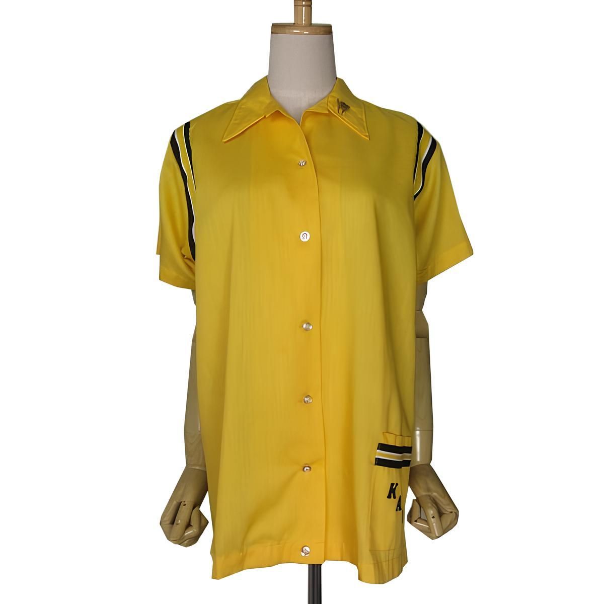 アメリカ HILTON ビンテージ ボウリングシャツ レディース Mから