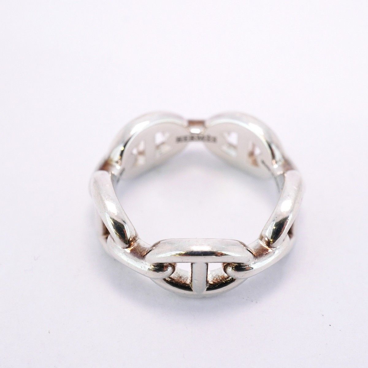 5jeb0119】エルメス リング シェーヌダンクル シルバー925 ＃53【中古  