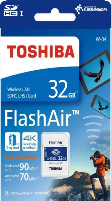 東芝 TOSHIBA FlashAir W-04 SDHCメモリーカード 32GB SDスピードクラス10