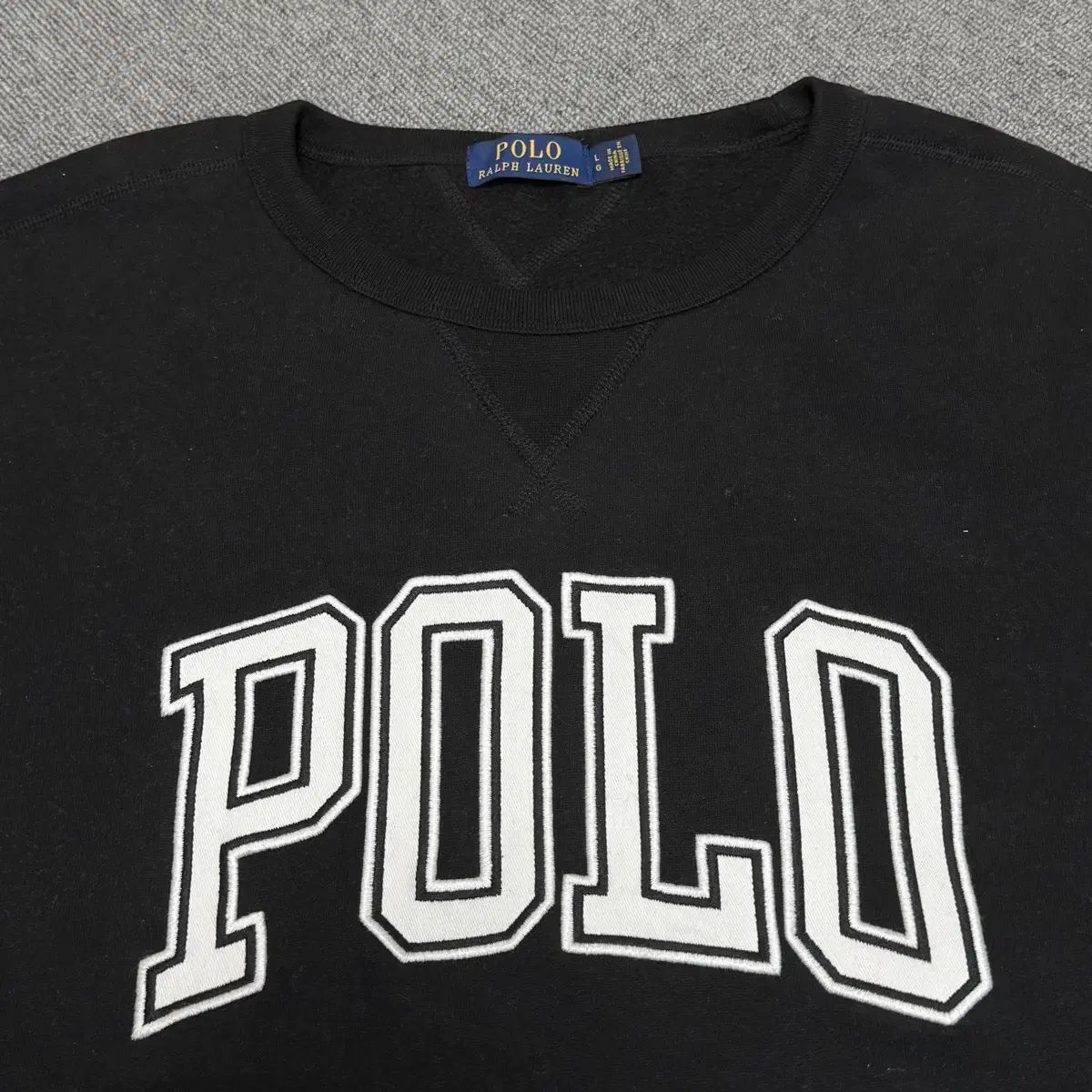 l ポロ アーチロゴ 起毛 フリース スウェット