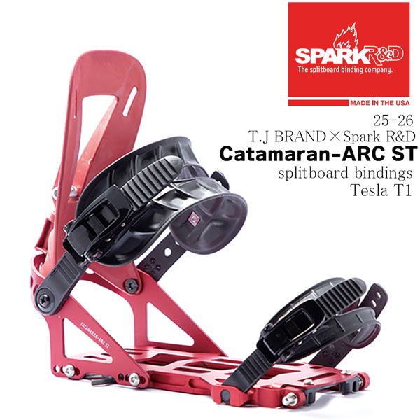 25-26 スパーク ティージェイカタマランアークエスティ SPARK R-D TJ CATAMARAN ARC ST スノーボード ビンディング バインディング 25-26-BD-SPK TJレッド XS S M L