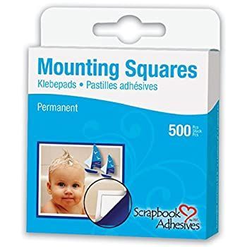 SCRAPBOOK ADHESIVES – 500 Weiße Klebepads, 1/2 X 1/2 Zoll, Archivfest