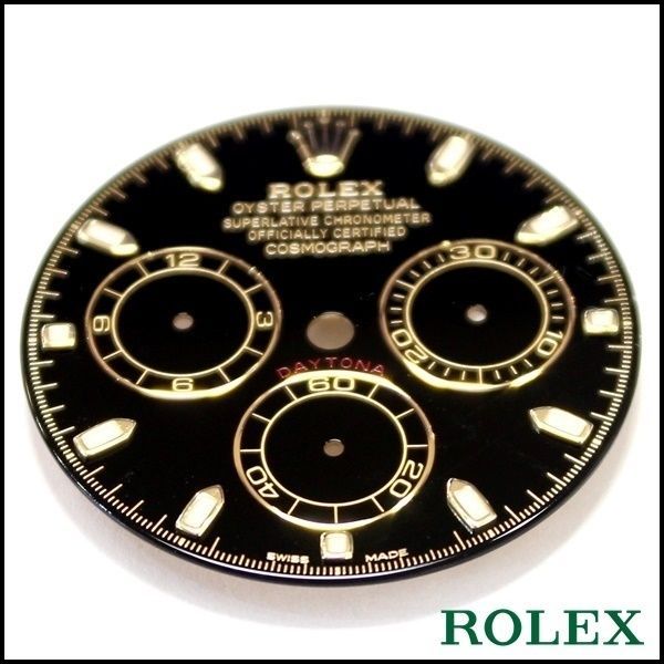 116528 116523 ROLEXデイトナ 純正品 ルミノバ夜光 ダイアル 黒文字盤