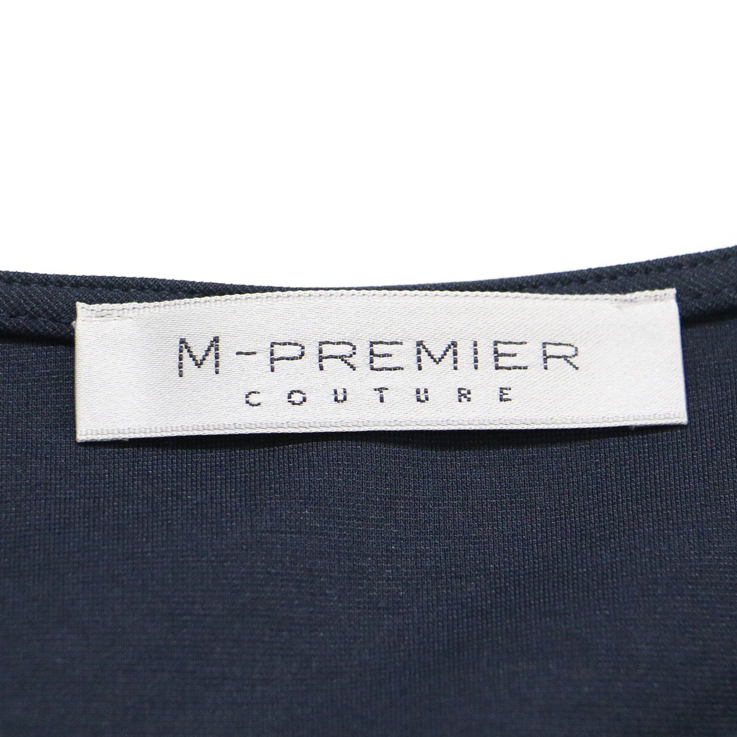 美品】M-PREMIER エムプルミエ カットソー ネイビー 紺 サイズ