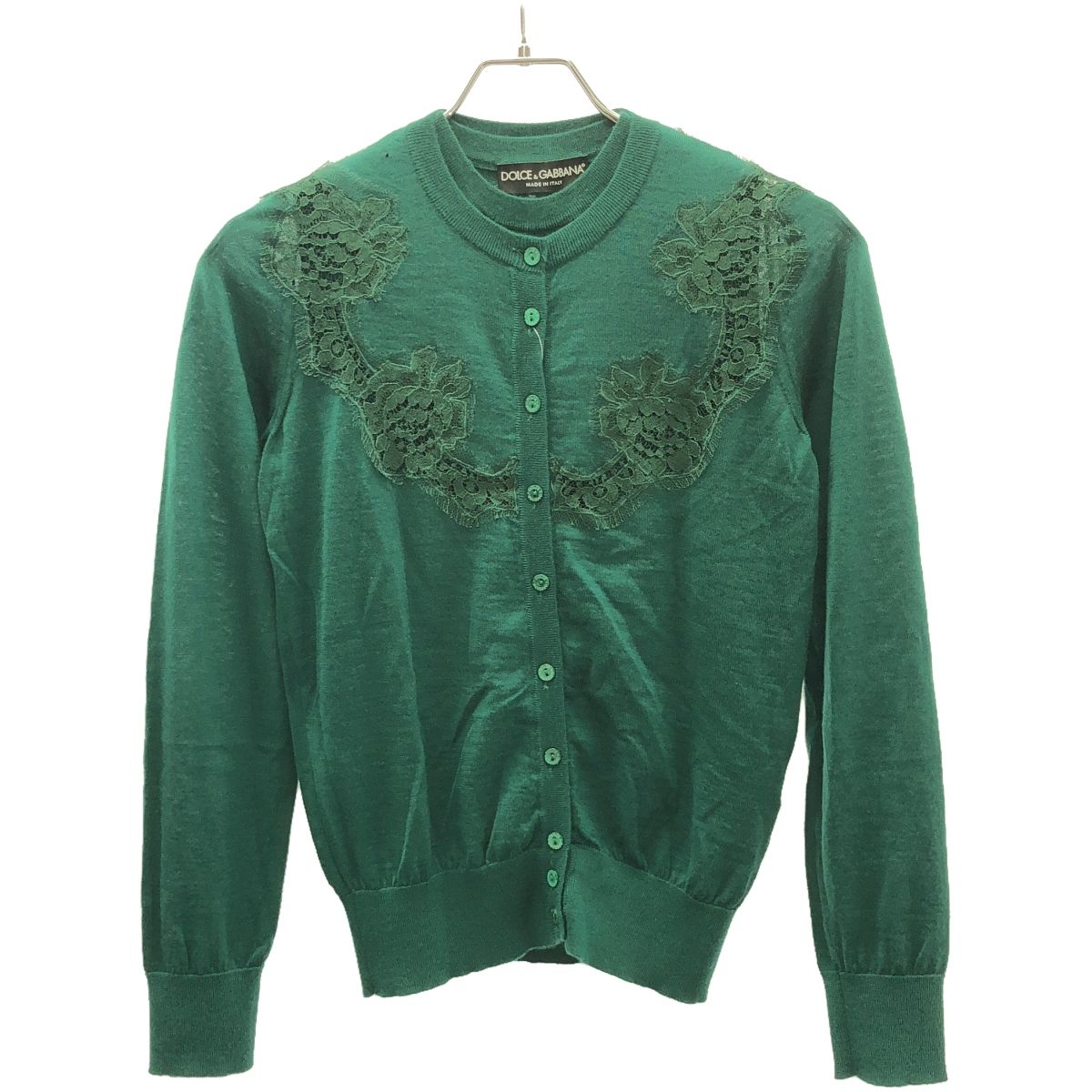 DOLCE&GABBANA ドルチェ＆ガッバーナ 15AW カシミヤレースデザイン  