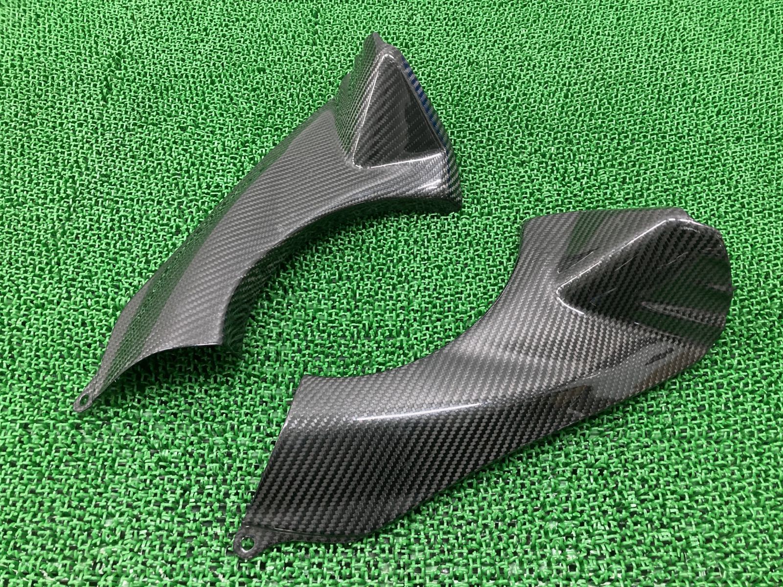 ZX-6R サイドカウル 左右 社外 中古 バイク 部品 ZX600P 07~08 ZX-6R サイドカウル 左右 社外 中古 バイク 部品 ZX600P 07~08