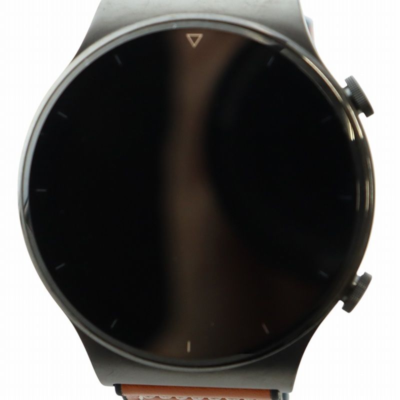 ファーウェイ HUAWEI WATCH GT 2 Pro スポーツモデル スマートウォッチ 腕時計 デジタル ロゴ レザーベルト 黒 ブラック VID-B19 GY11 |MQ