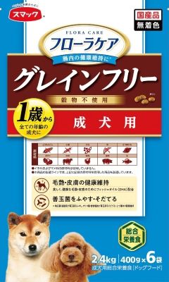 同梱不可 4個セット スマック フローラケア DOG 成犬用 2.4kg