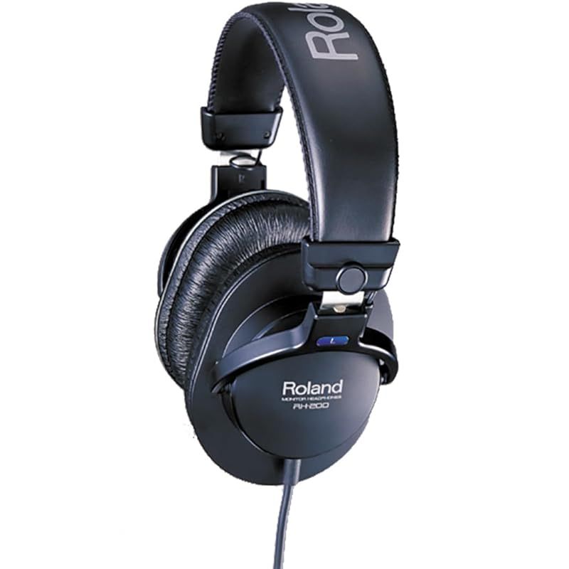 美中古 Roland RH-300 有線ヘッドホン Roland RH-300 ヘッドホン 密閉型 ローランド 音響器材 中古 良好