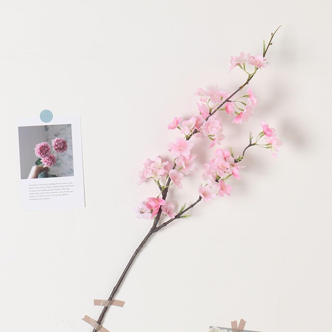 5本セット desikaky 桜の花 造花 桃の花 5本セット 桜の枝 枯れない花 フラワーアレンジメント 人気 シルク花 バレンタインデー飾り 春の花 春の雰囲気づくり 撮影小道具 結婚式 プロポーズ 部