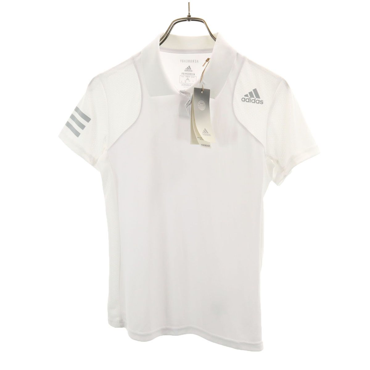 未使用 adidas アディダス テニス 半袖 メッシュ切替 ポロシャツ M