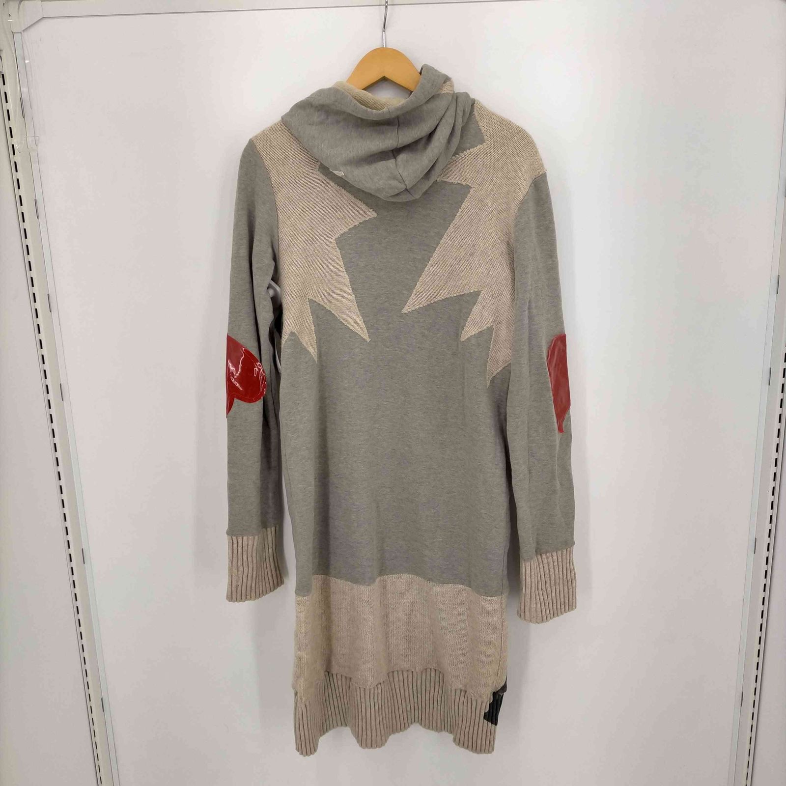 NOZOMIISHIGURO ノゾミイシグロ　ニットシャツ　XL ノゾミイシグロ NOZOMI ISHIGURO ニット切り替えデザインロング