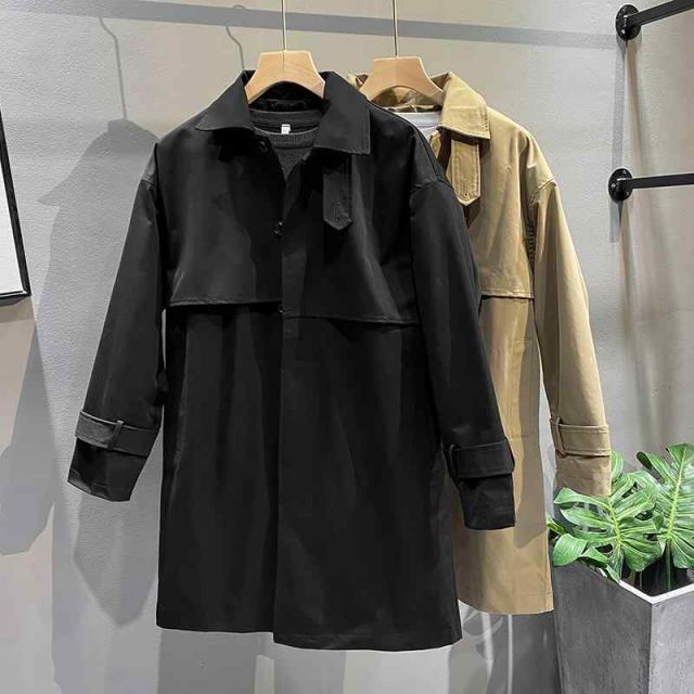 メンズ 服 シンプル ファッション オシャレ 大人 かっこいい 大きいサイズ ストリート 紳士服 春 ミドル丈 ウインドブレーカー ワークジャケット ビジネス コート ジャケット