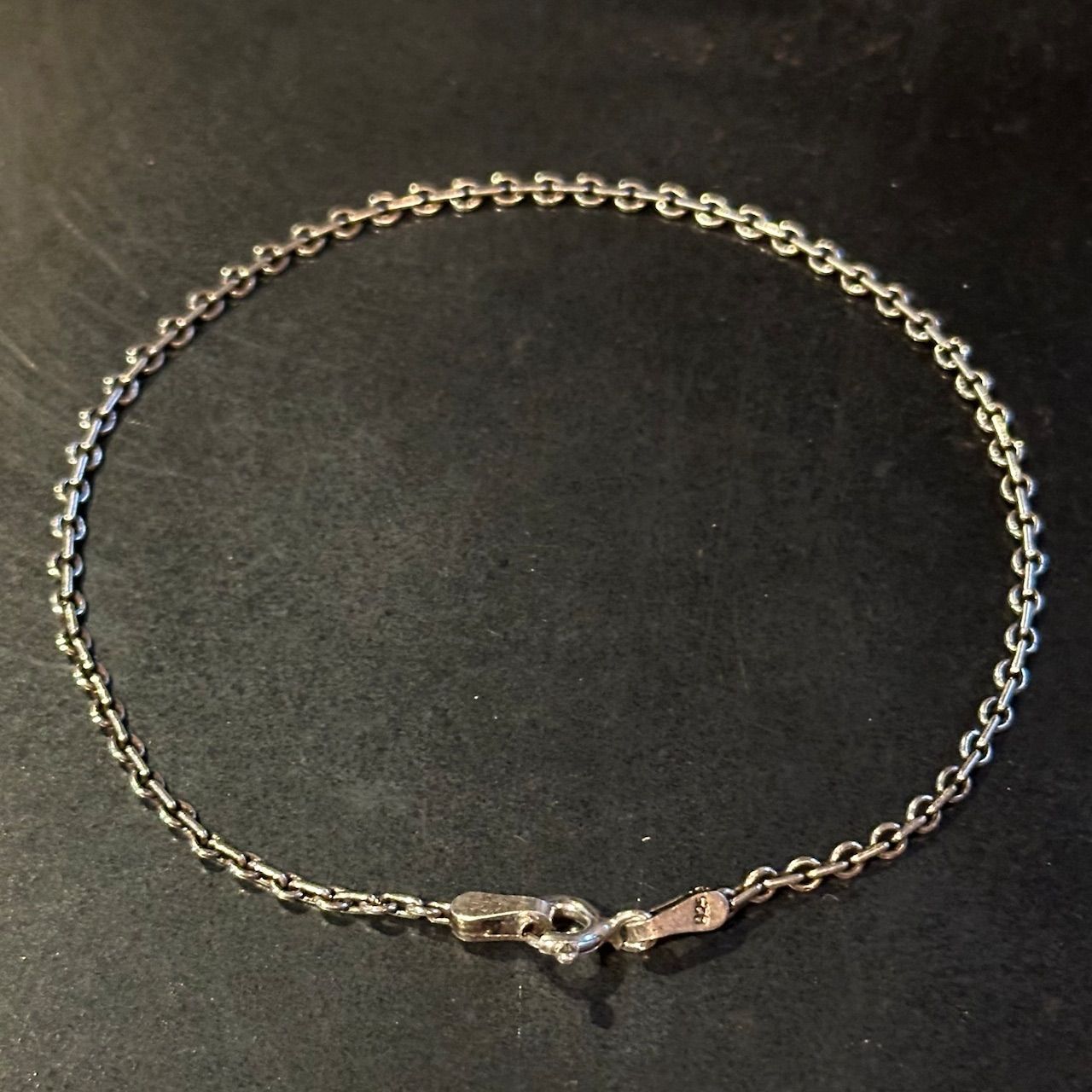 SILVER925 OVAL LINK CHAIN BRACELET/シルバー/ブレスレット