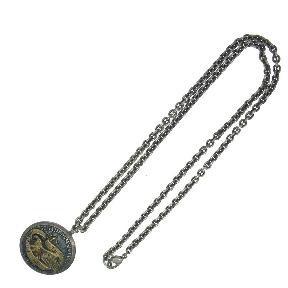 ブランドのギフト CALEE キャリー イーグル NECKLACE CONCHO COIN ネックレス シルバー