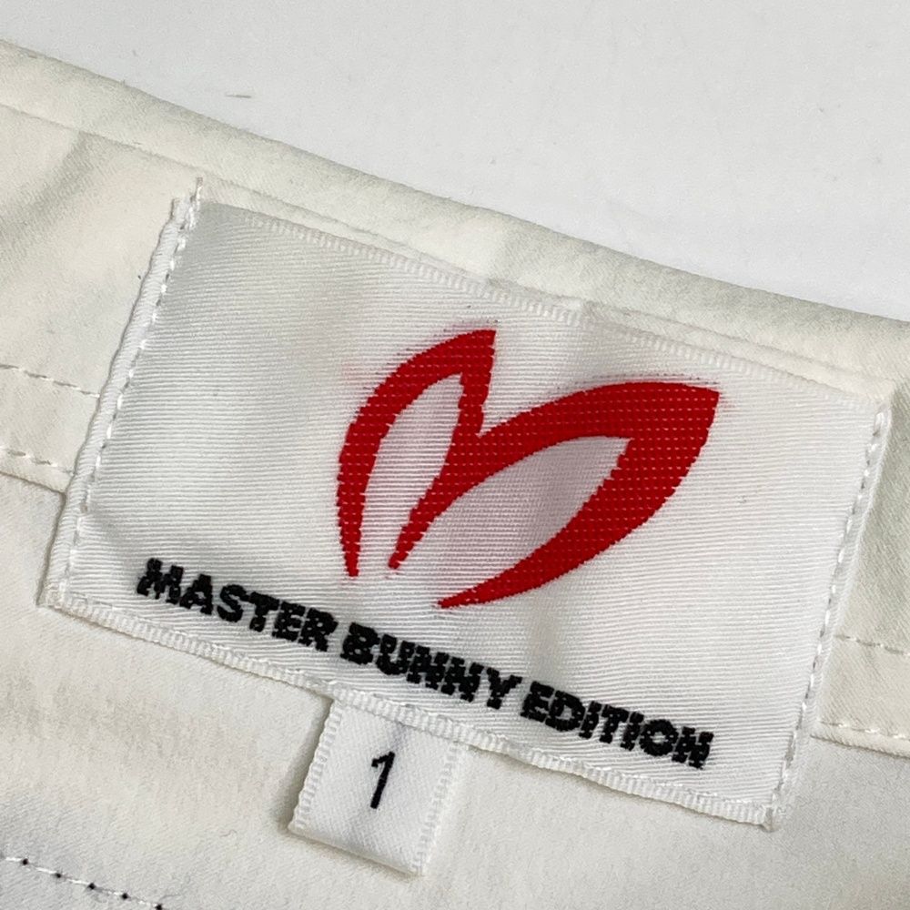 サイズ：1 MASTER BUNNY EDITION マスターバニーエディション 2024年モデル ハーフジップ 半袖ポロシャツ  ホワイト系 [240101478220] ゴルフウェア レディース ストスト 中古 レディース マスターバニーエディション MASTER BUNNY