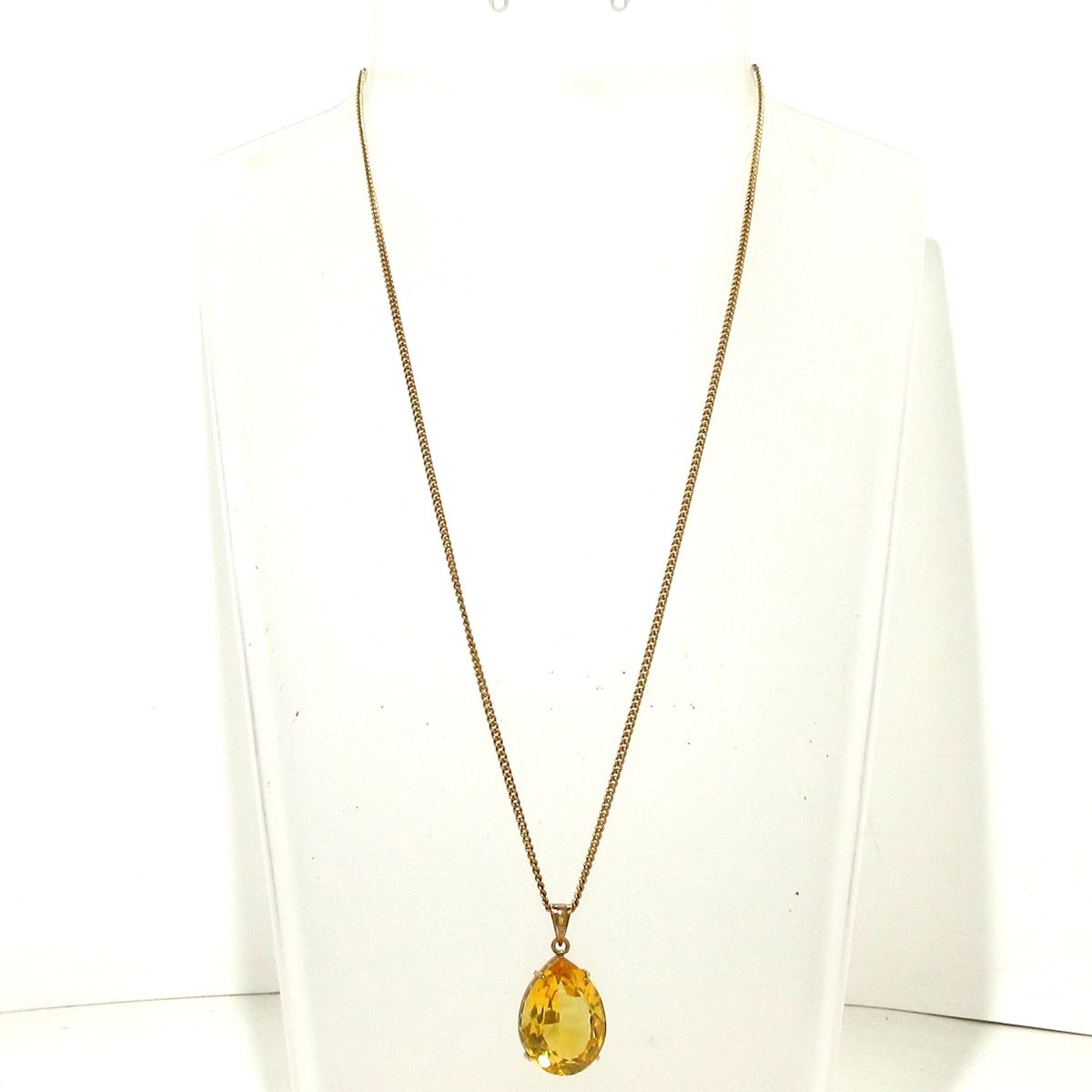 Unbranded ノーブランド ネックレス K18YG×ダークイエロー 総重量 7.0g