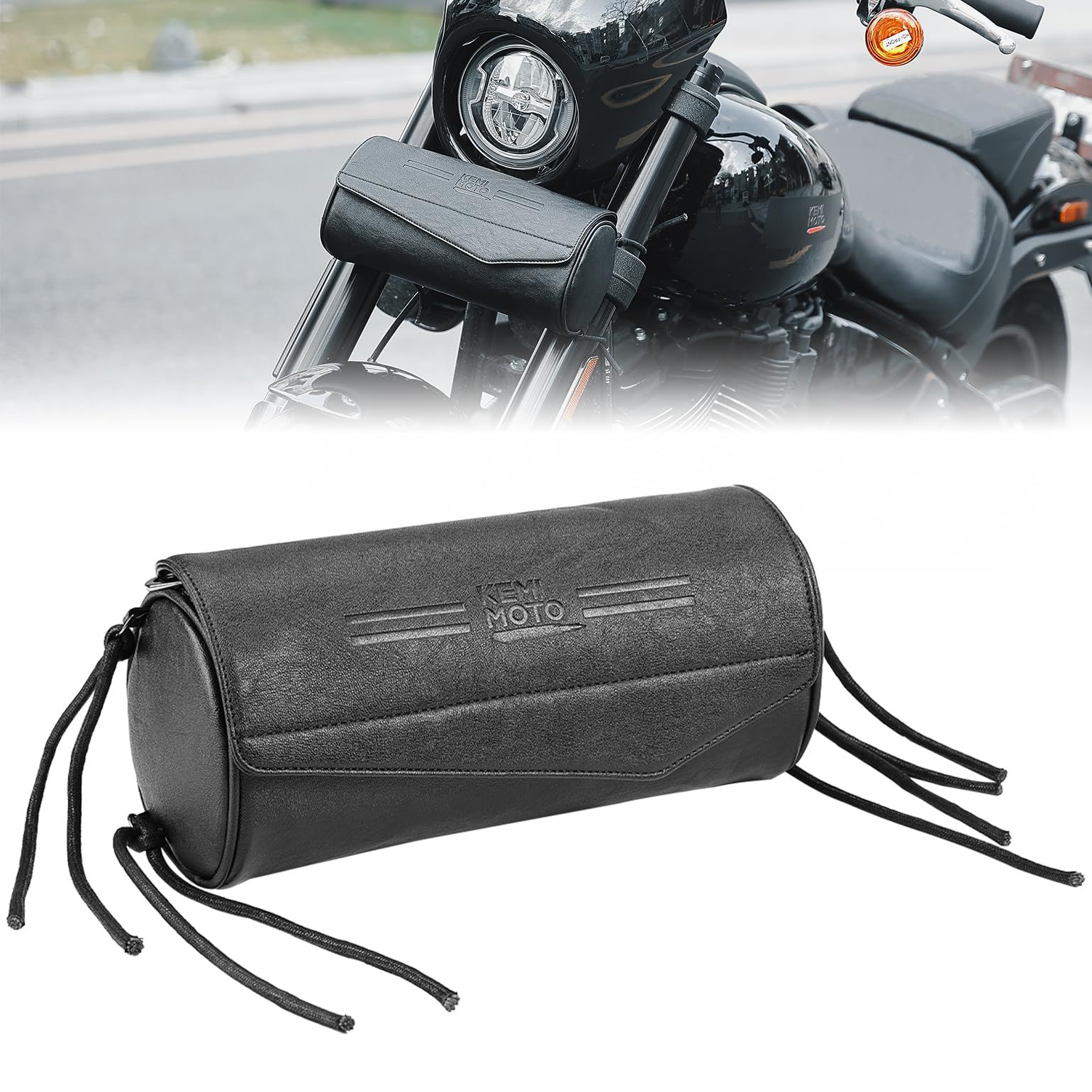 バッグ工具 sr400 ツール バッグ フロント ツールバッグ 自転車 フロント バッグ 革 送料無料 バイク用ツールバッグ フロント ツーリングバッグ フェイクレザー 工具入れ 小物入れ バイク用品 荷物入れ ワンタッチバックル ベルト付き 鞄 かばん カバン フロントフォーク