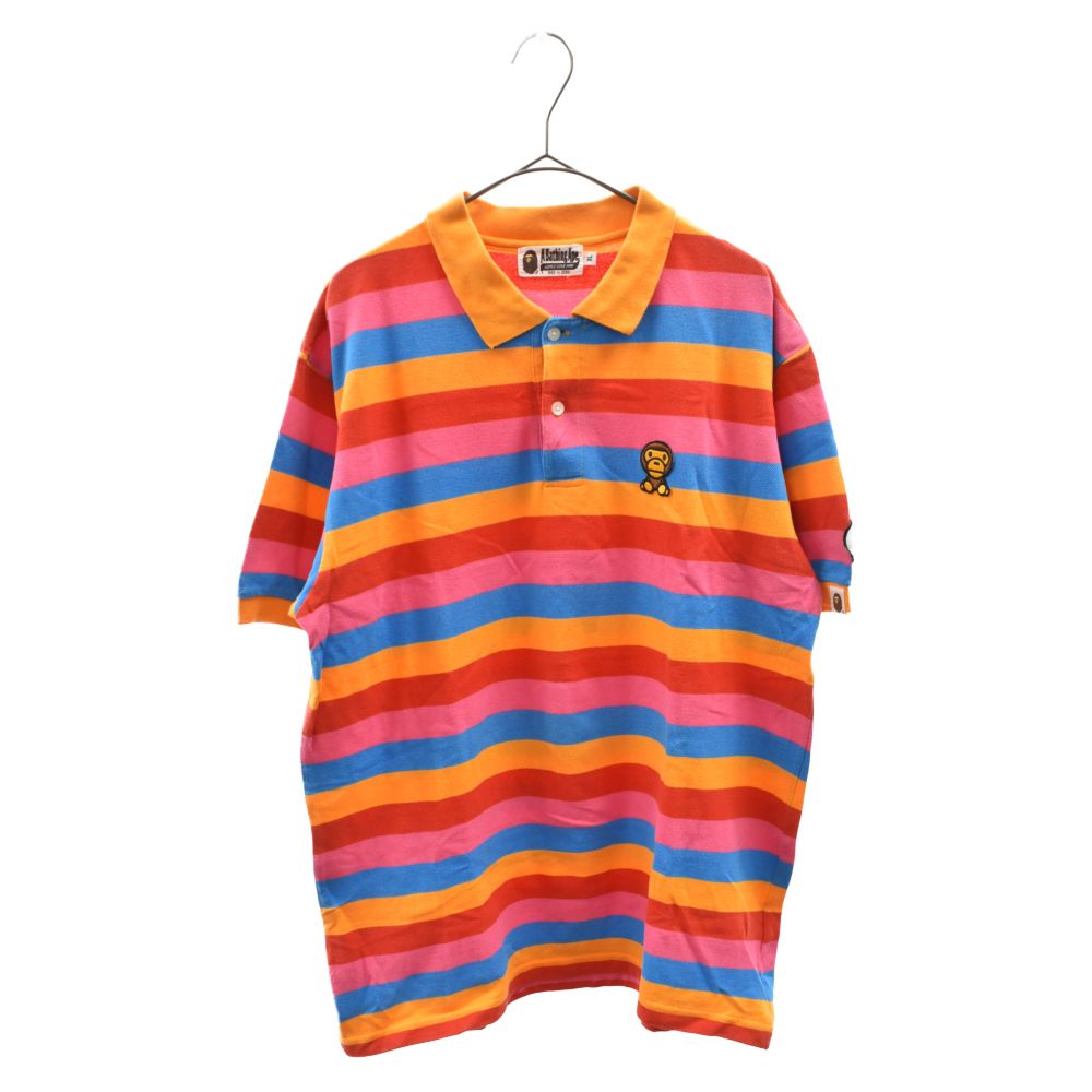 BABY MILO ストライプポロシャツ XL BABY MILO ストライプポロシャツ XL A BATHING APE (アベイシング