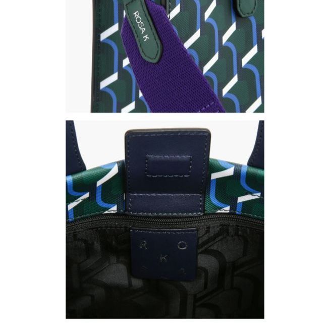 韓国大人気[rosa.K] CABAS MONOGRAM DAY TOTE BLUE MOUNTAIN_SM 3】ROSA.K CABAS MONOGRAM DAY TOTE BAG BLUE MOUNTAIN sizeSM