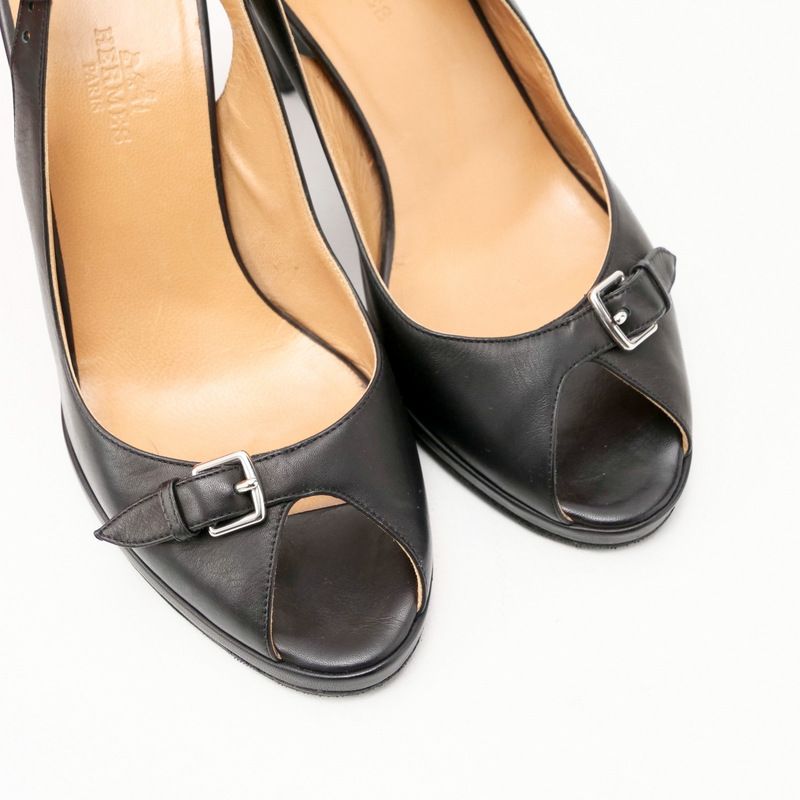 HERMES エルメス サンダル サイズ35.5 バックスリング パンプス  