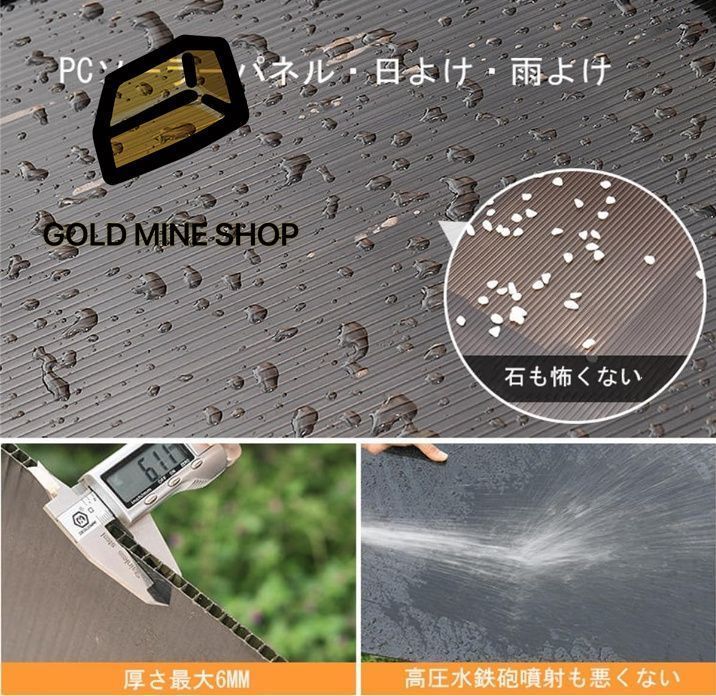 屋外ポリカーボネートパティオガゼボ