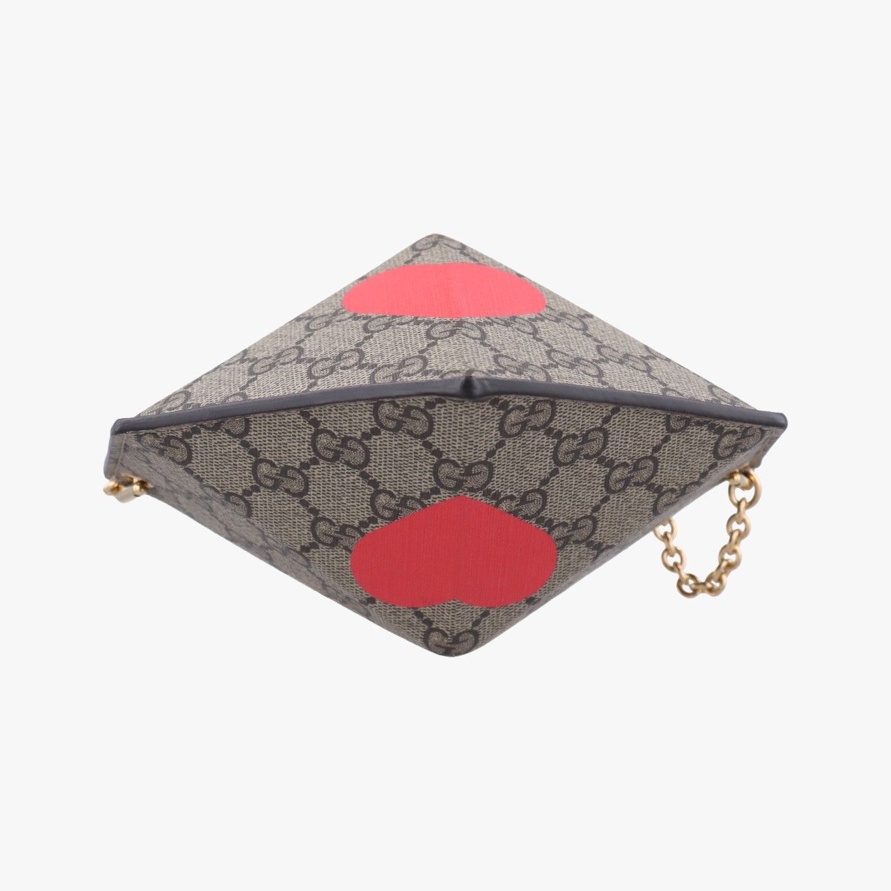 グッチGucciハートブラウンPVCコーティングキャンバス678131E036832646