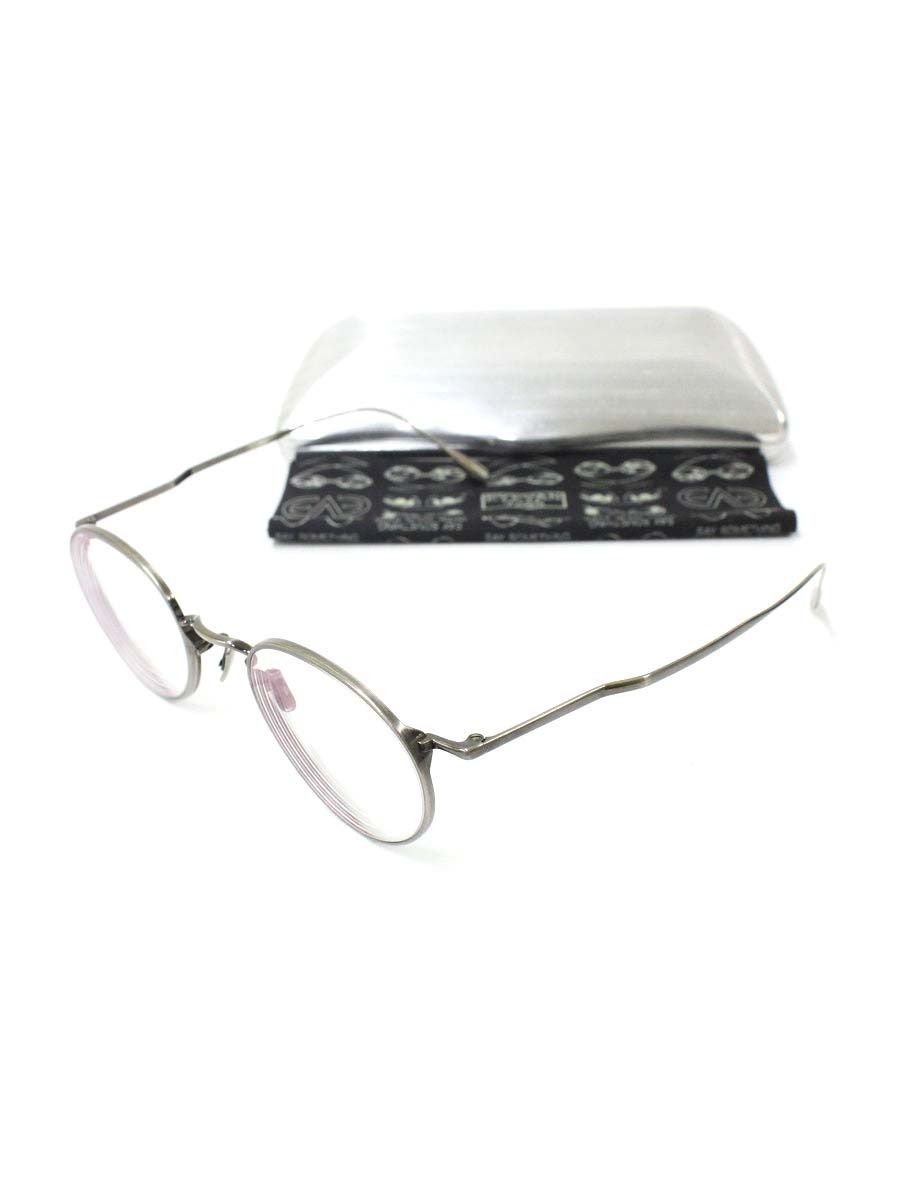 アイヴァン7285 193 眼鏡 メガネ ガンメタル シルバー チタン メタルフレーム フルリム オーバル ITW8BZRQSH02