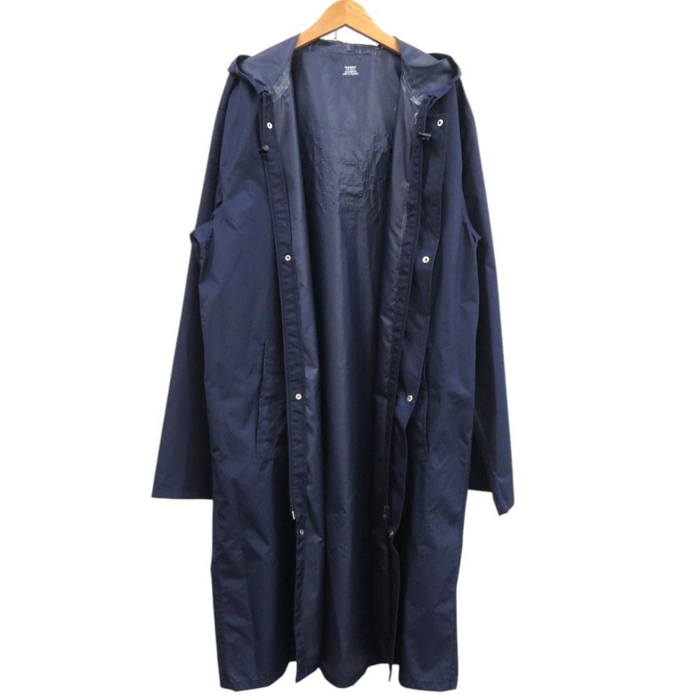 VETEMENTS フード付きレインコート ネイビー VETEMENTS フード付きレインコート ネイビー