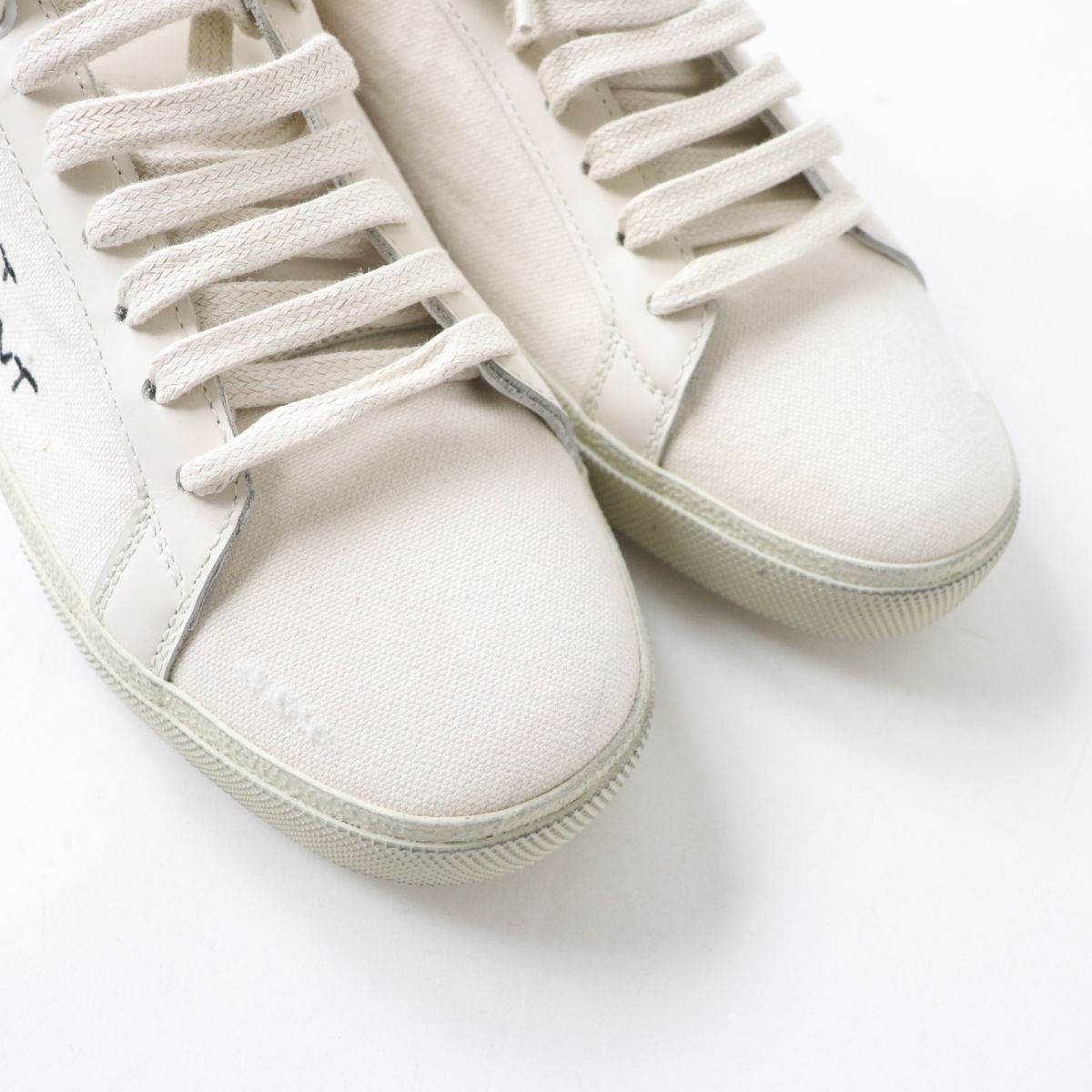 未使用☆サンローランパリ 472094 COURT CLASSIC ダメージ加工 