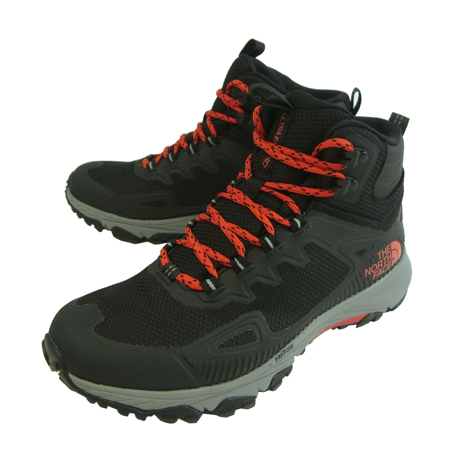THE NORTH FACE ハイカット登山靴 ブラック/レッド ノース THE NORTH FACE ハイカット登山靴 ブラック/レッド ノース
