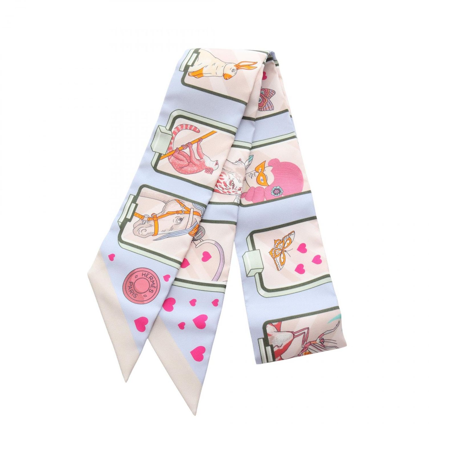 エルメス HERMES スカーフ ツイリー HERMES STORY シルク ツイリー