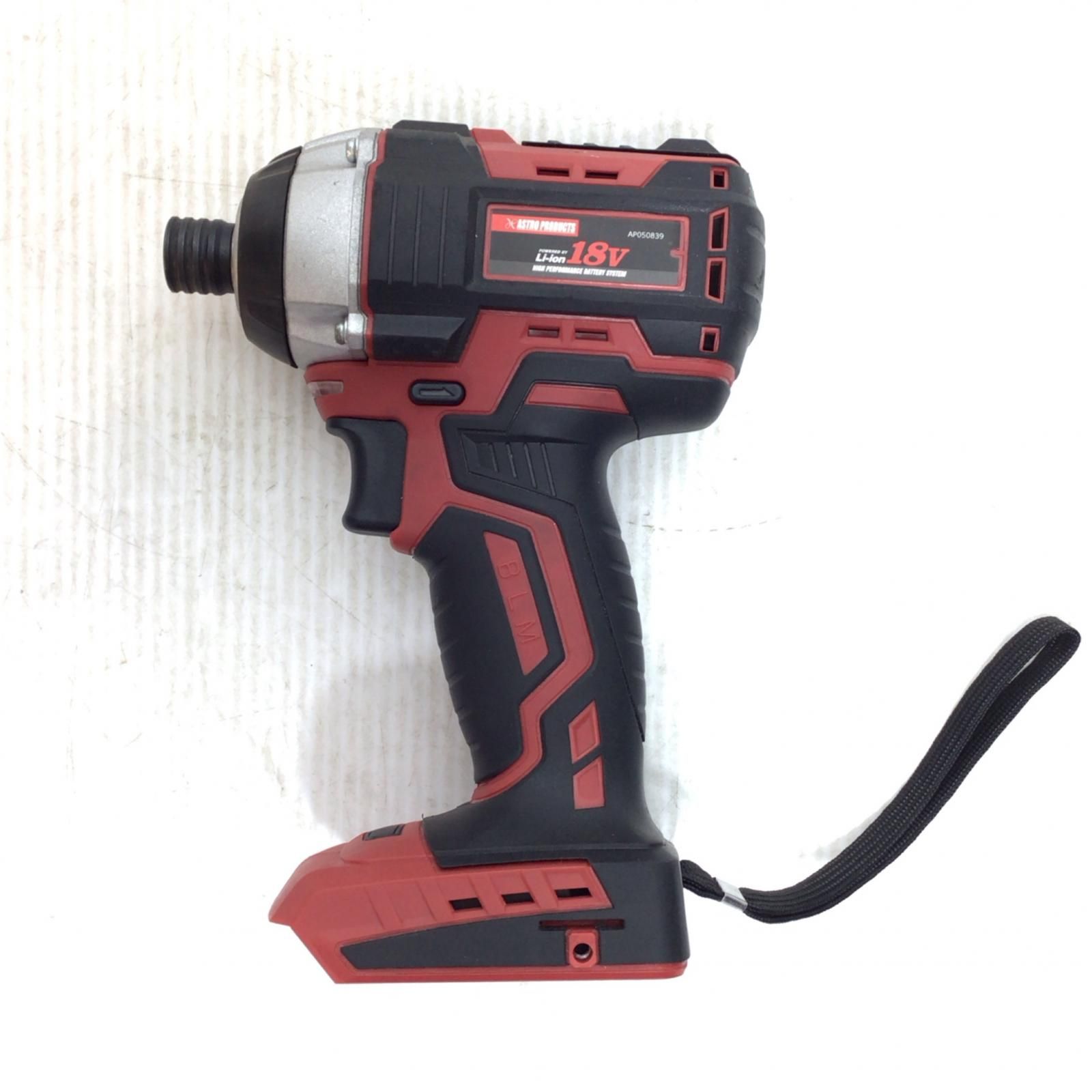 ΘΘASTRO PRODUCTS アストロプロダクツ インパクトドライバ 程度B 充電器 充電池1個付 コードレス式 18v ID839 レッド